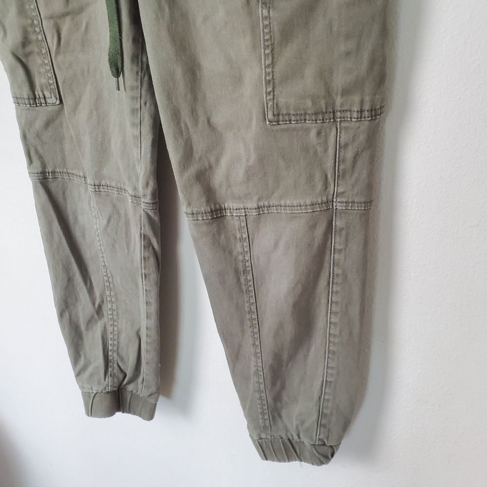 Monkey Ride Olive Green Cargo Pants Women's Size 29 Distressed - Picture 4 of 12